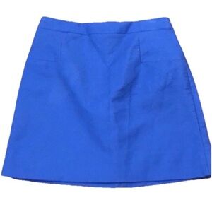 J Crew Mini Blue Women's Pencil Skirt size 6